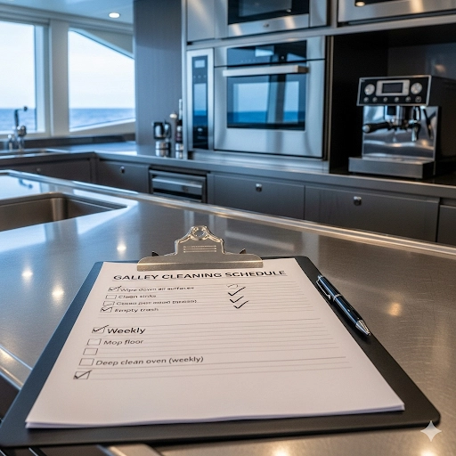 Your Essential Superyacht Galley Cleaning Schedule